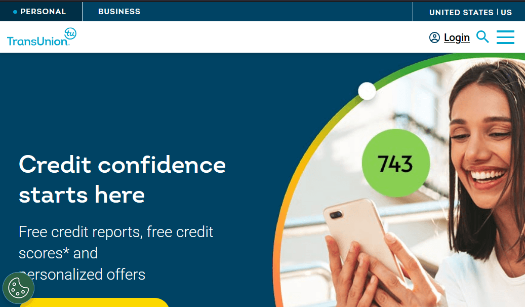 Screenshot of Is transunion.com scam or legitimate?